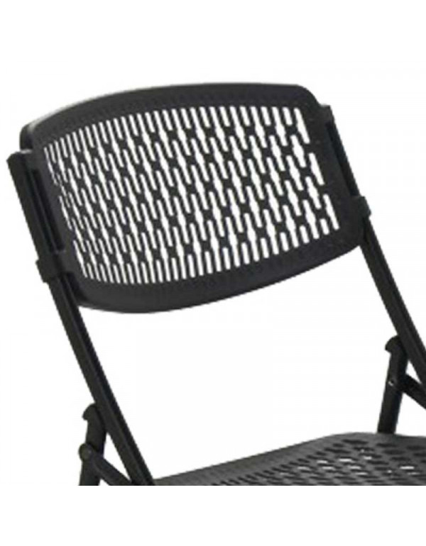 Chaise pliante polypropylène Polyclass noire – Image 4