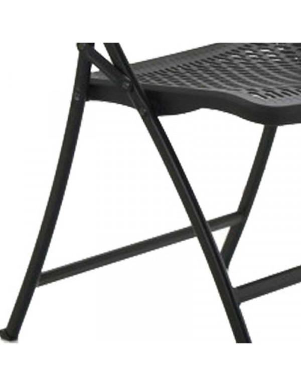 Chaise pliante polypropylène Polyclass noire – Image 3