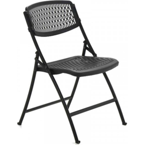 Chaise pliante polypropylène Polyclass noire