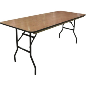 Table rectangulaire en bois 183x76cm chant PVC