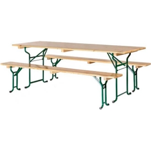 Ensemble brasserie 200x70cm piètement tube