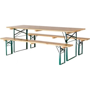 Ensemble brasserie 220x70cm piètement cornière
