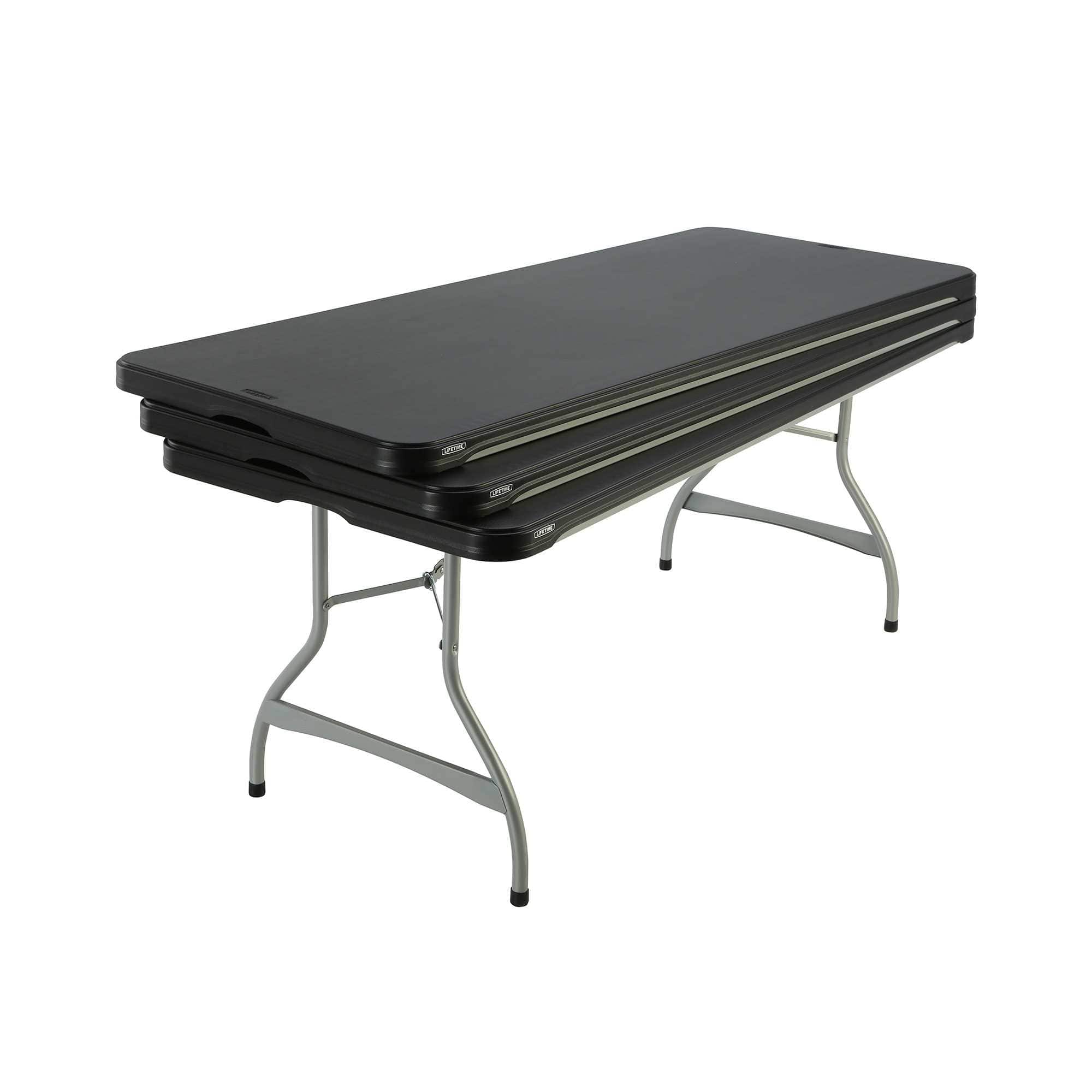 Table pliante rectangulaire 183cm NESTING (noir) – Image 3