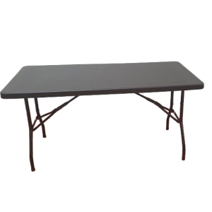 Table pliante rectangulaire 152 x 76 (noir)