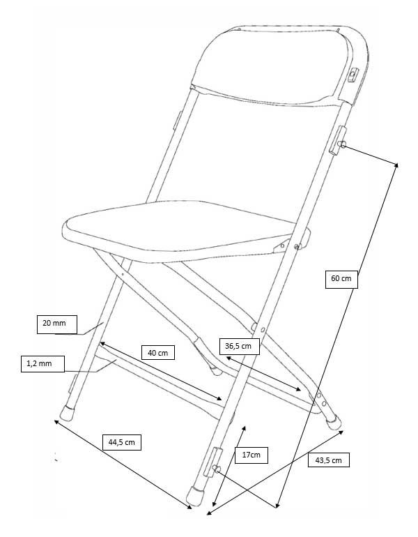 Chaise pliante Vesta accrochable - Anthracite – Image 5