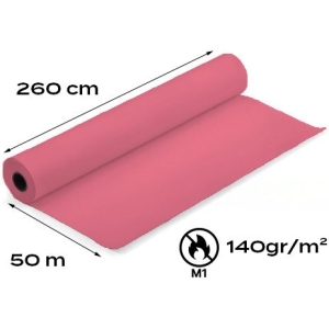 Rouleau de coton gratté 140g/m² non feu M1 - 2.60x50ML