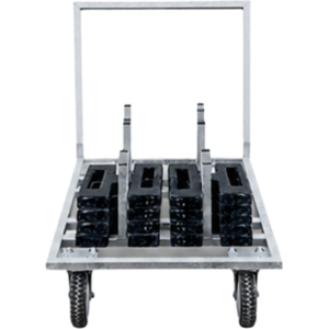 Pack chariot INOX  EXCLUSIF  + 16 poids de lestage en H 15 kg