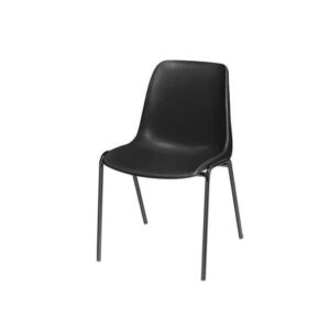 Chaise Hélène Naples accrochable M2 - piètement noir en Ø18mm