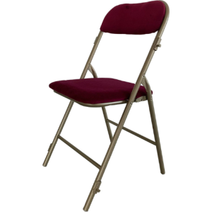 Chaise pliante Prestige en velours M1