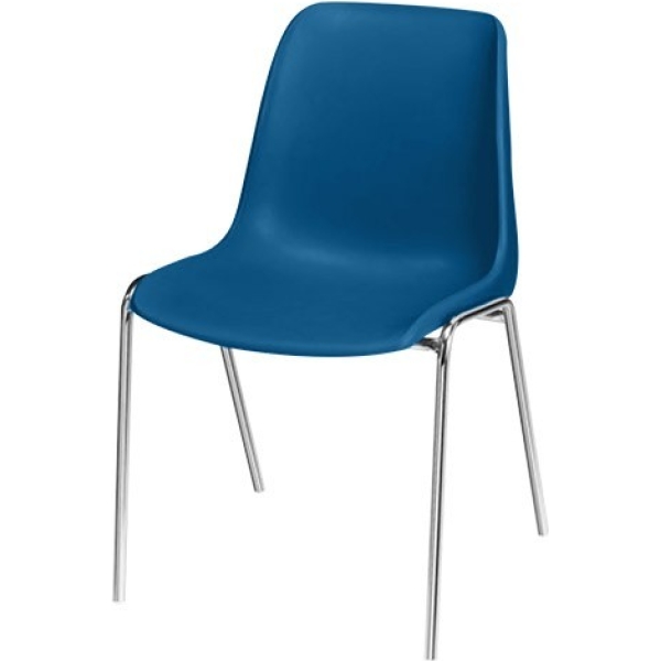 Chaise Hélène Naples non accrochable M2 – piètement chromé en Ø 22 mm