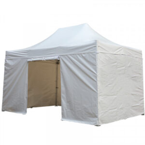 Stand Pro 3 x 4.50 avec 3 rideaux + 1 porte