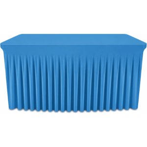 Housse plissée pour table rectangulaire 183x76 cm lycra 210 gr/m²