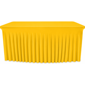 Housse plissée pour table rectangulaire 152x76 cm lycra 210 gr/m²