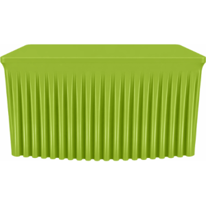 Housse plissée pour table rectangulaire 243x76 cm lycra 210 gr/m²