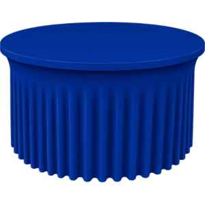 Housse plissée pour table ronde Ø152 cm lycra 210 gr/m²