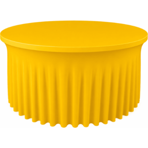 Housse plissée pour table ronde Ø160 cm lycra 210 gr/m²