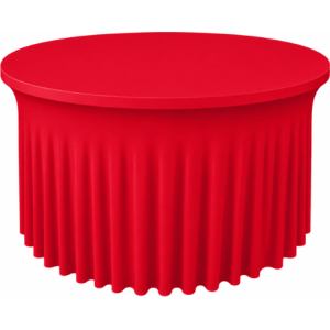 Housse plissée pour table ronde Ø183 cm lycra 210 gr/m²