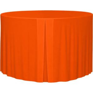 Nappe tombante simple pour table ronde Ø122 cm lycra 210 gr/m²