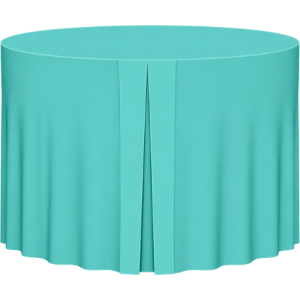Nappe tombante simple pour table ronde Ø160 cm lycra 210 gr/m²
